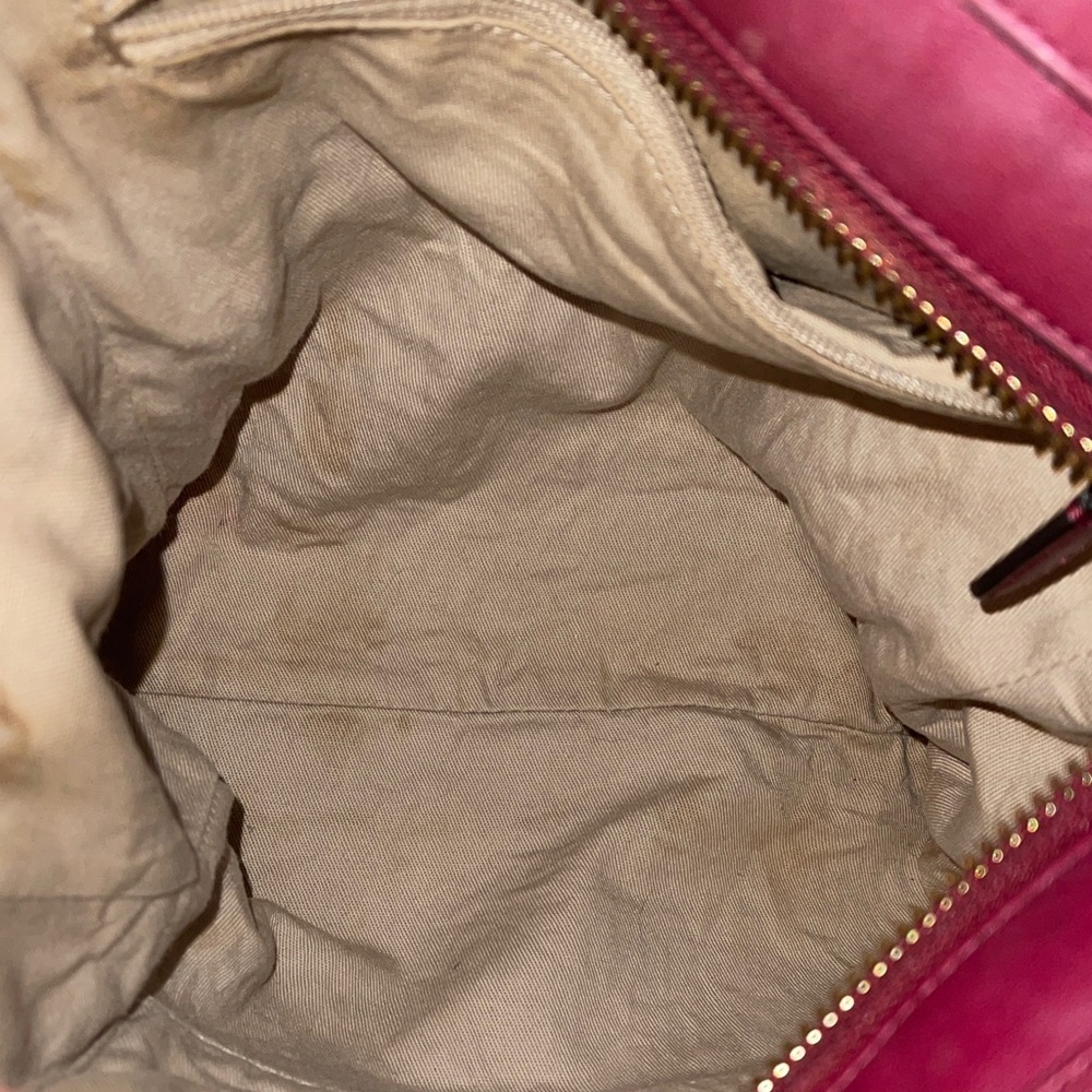 Coach Mini Burgundy Leather Satchel with tassels and tag Coach Mini - Picture 3 of 7